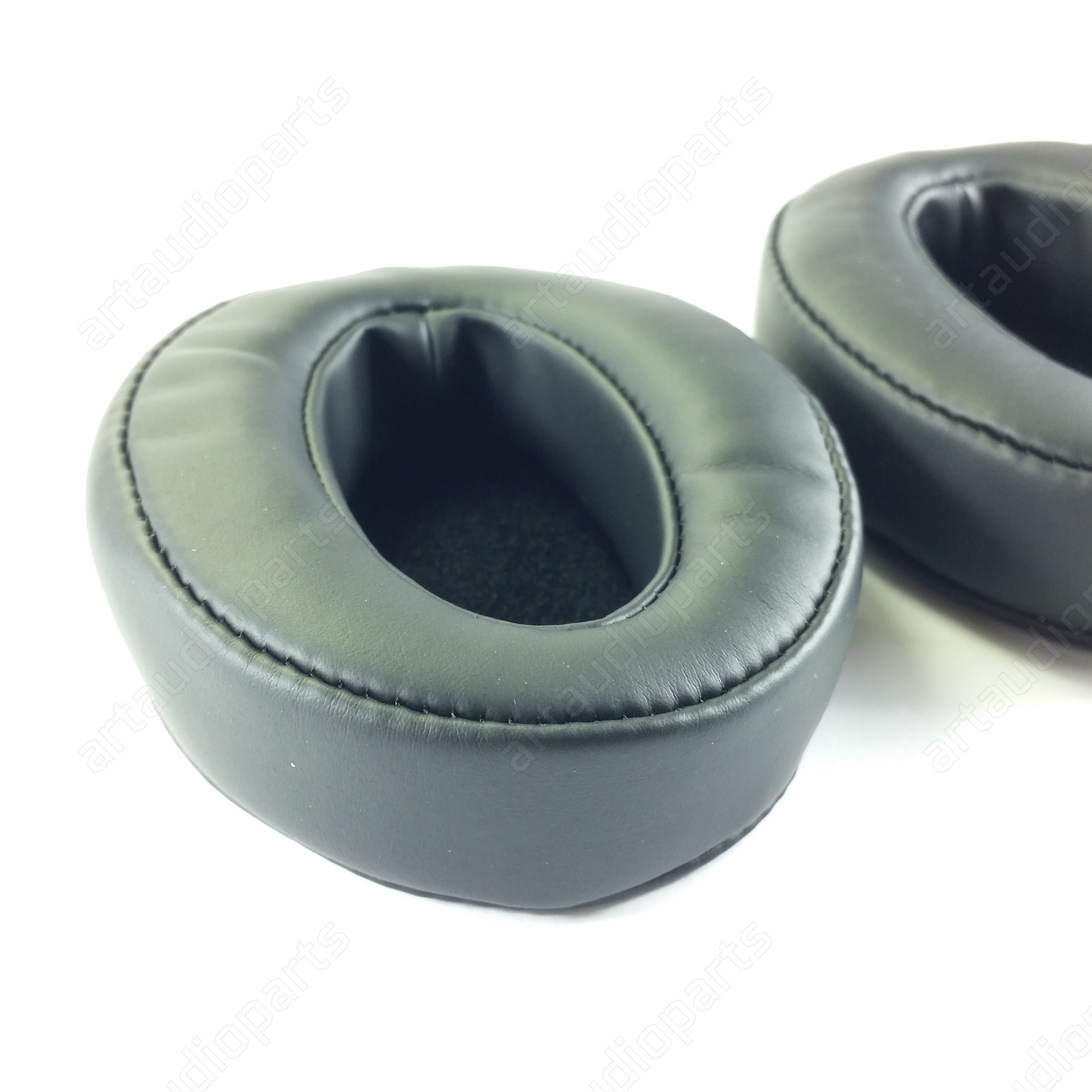 Oreillettes en simili cuir noires (1 paire) pour les écouteurs Sennheiser HD4.20 HD4.30 HD4.40