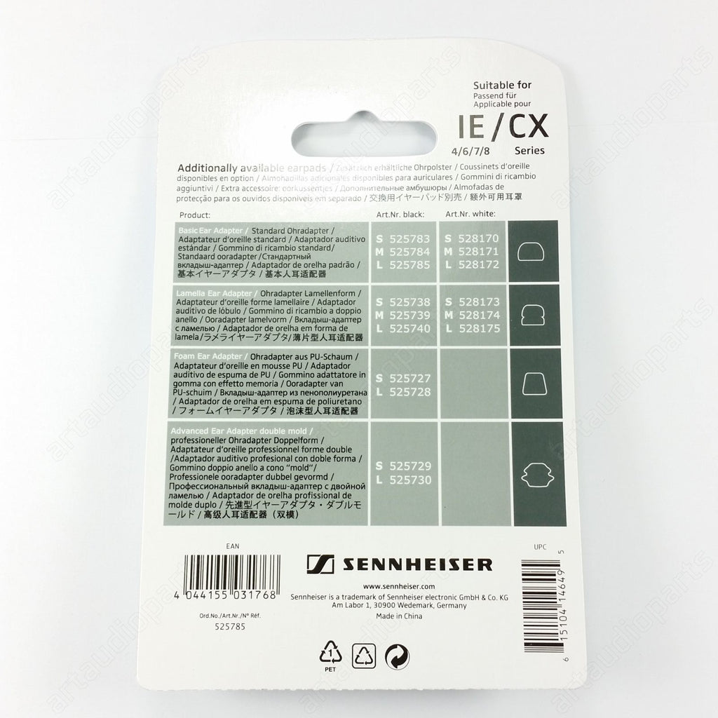 Ear tips large-black for Sennheiser CX150 CX160 CX175 IE-4-6-7-8 CX213 CX250