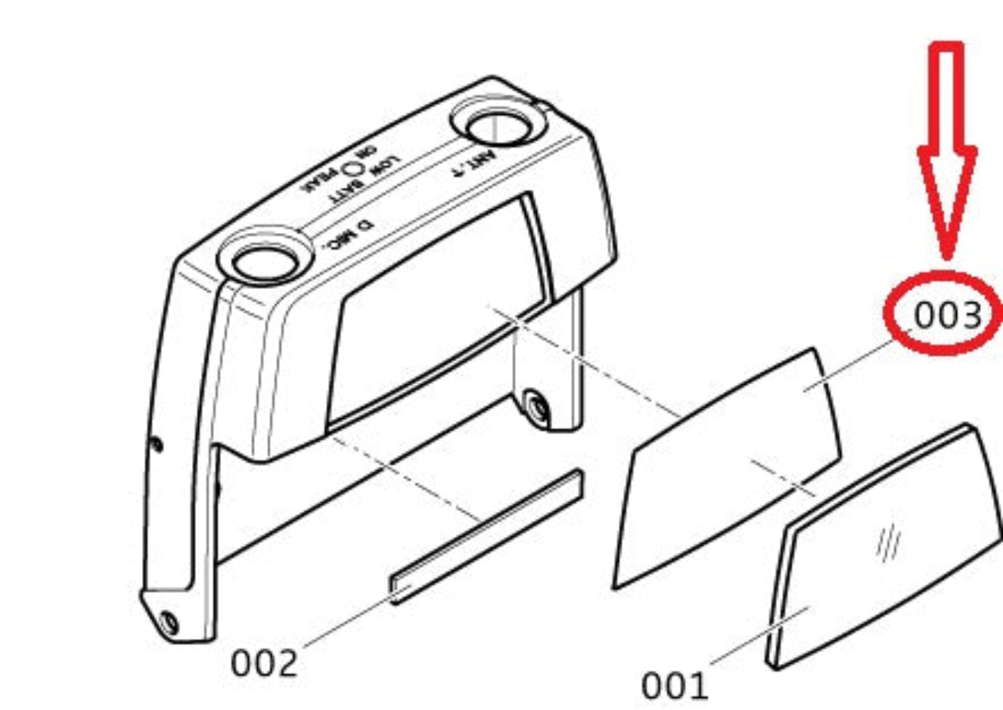 527050 window Foil For Cover For Sennheiser SK-5212 SK-5212-II