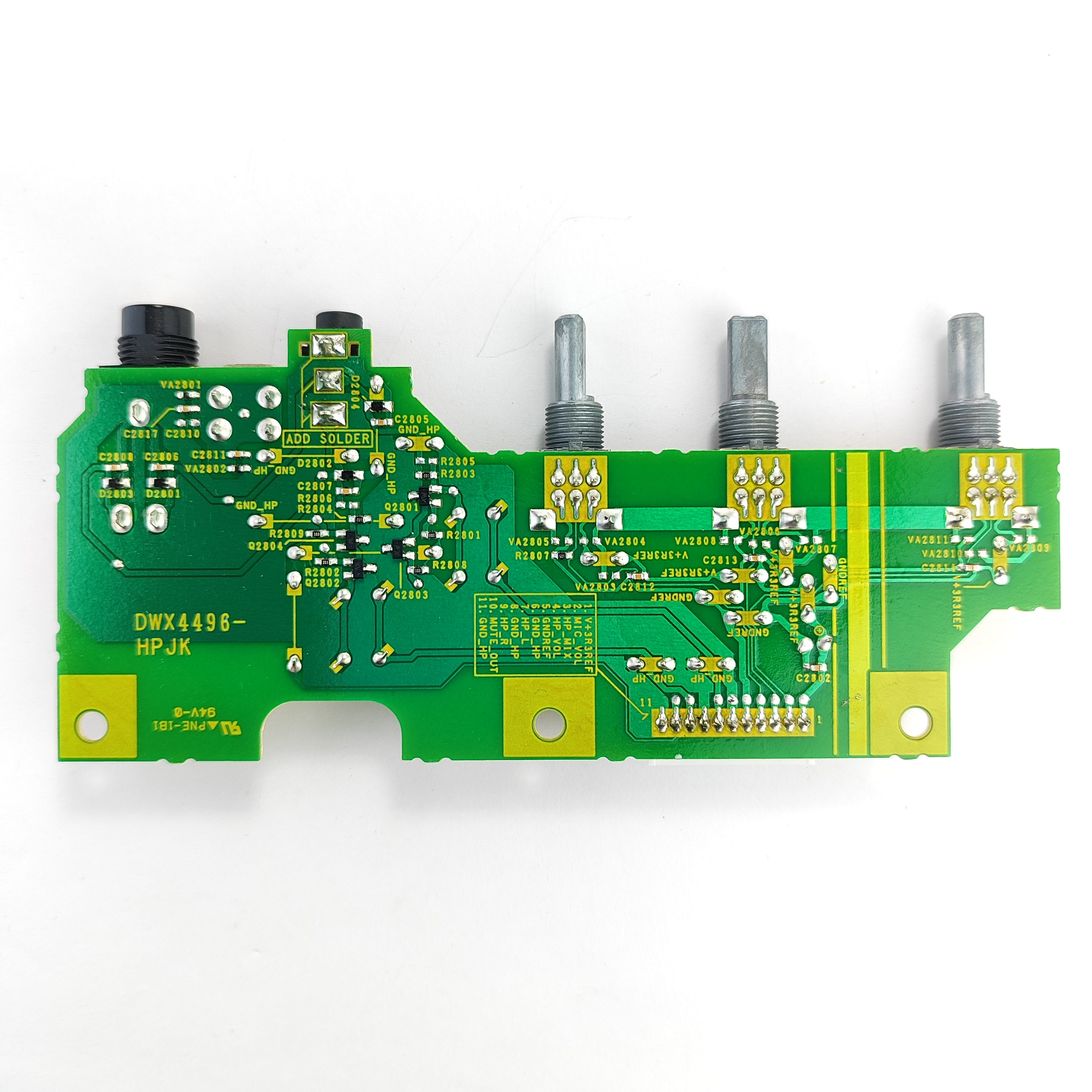 DWX4496 Circuit imprimé HPJK de prise casque pour Pioneer DDJ-FLX6