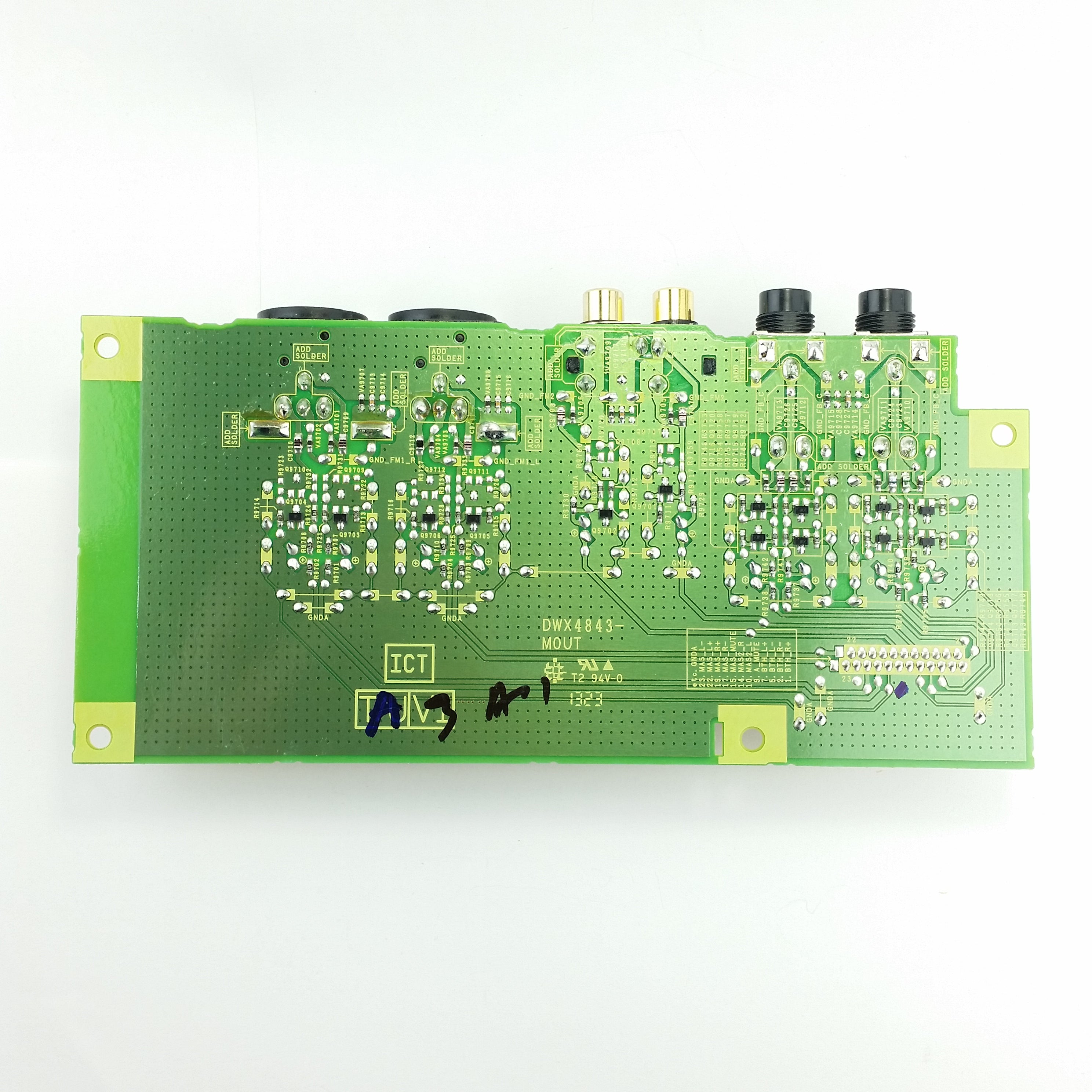 Carte de circuit imprimé du jack XLR RCA de sortie maître pour Pioneer DDJ-FLX10