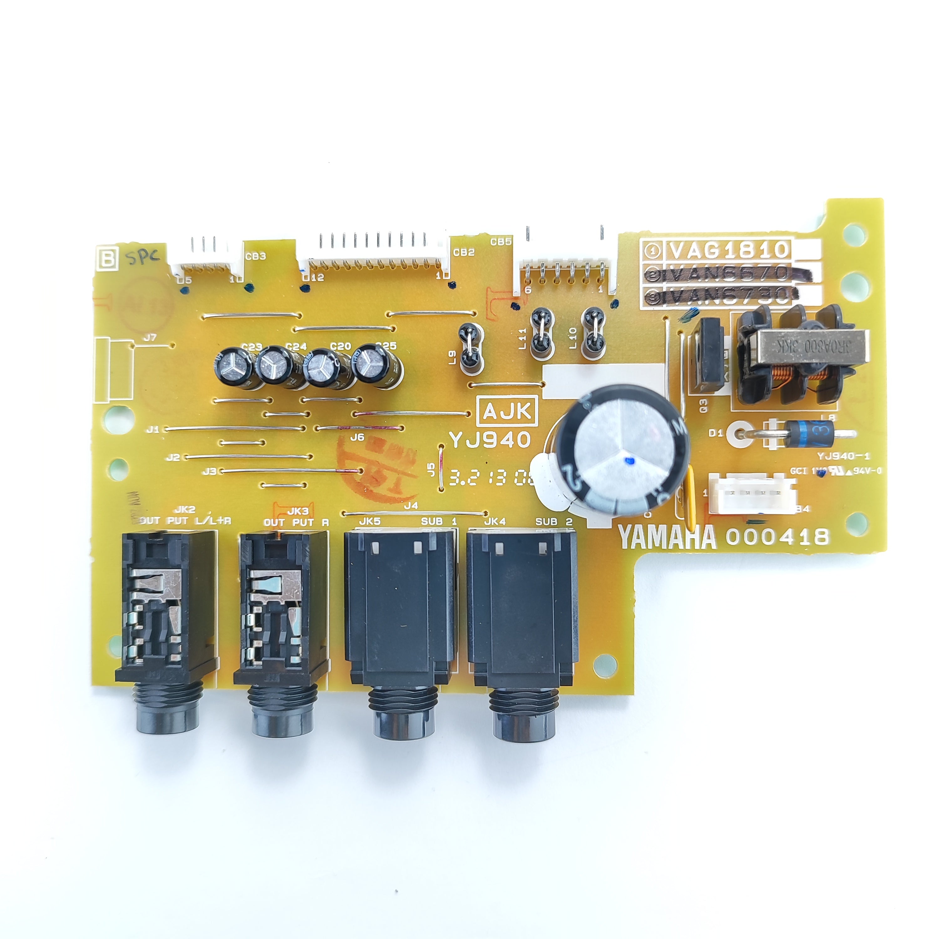 VAP54500 Jack out Circuit Board AJK for Yamaha PSR-SX900