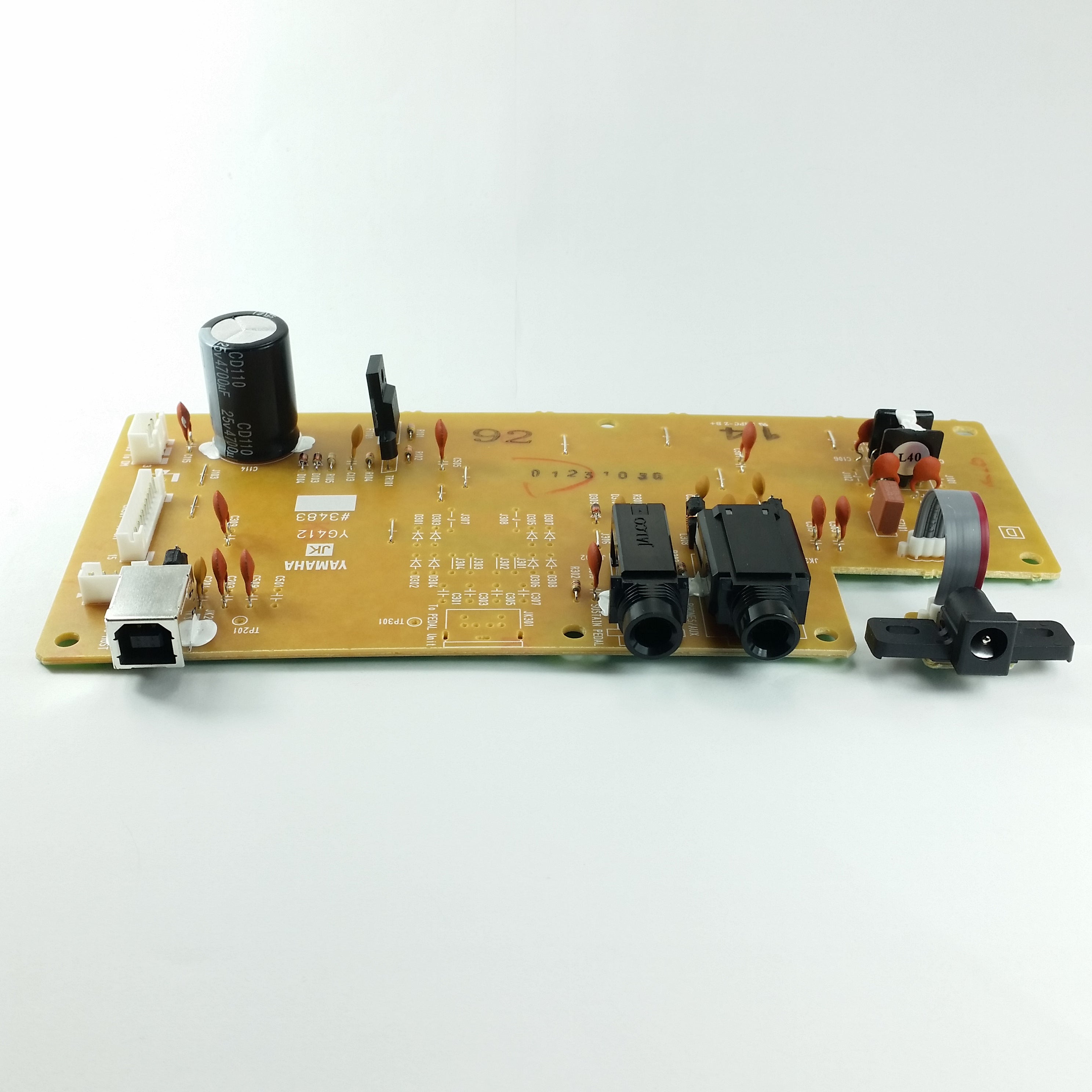 ZN841200 Jack Phones Sustain DC-in Usb circuit board for Yamaha P-45