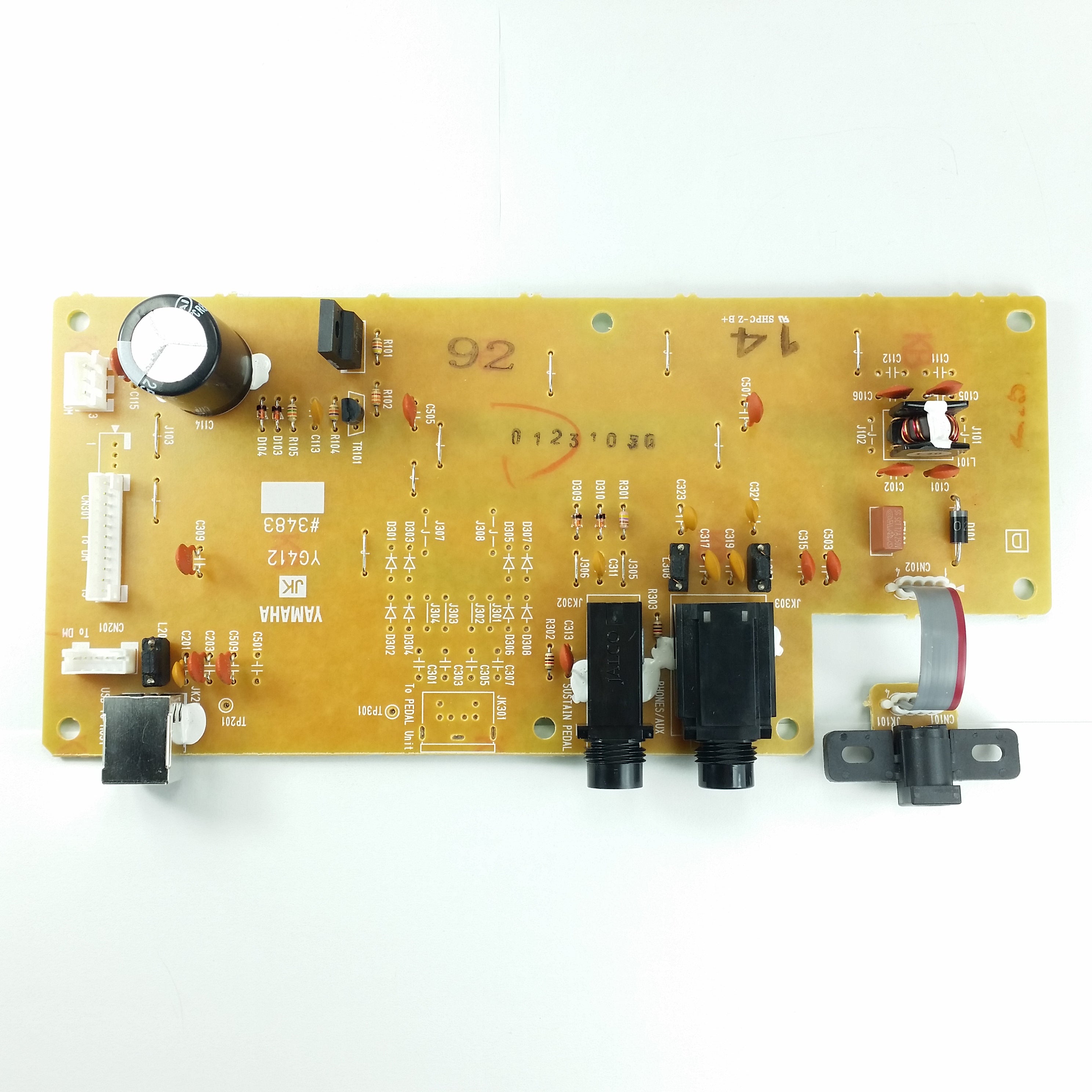 ZN841200 Jack Phones Sustain DC-in Usb circuit board for Yamaha P-45