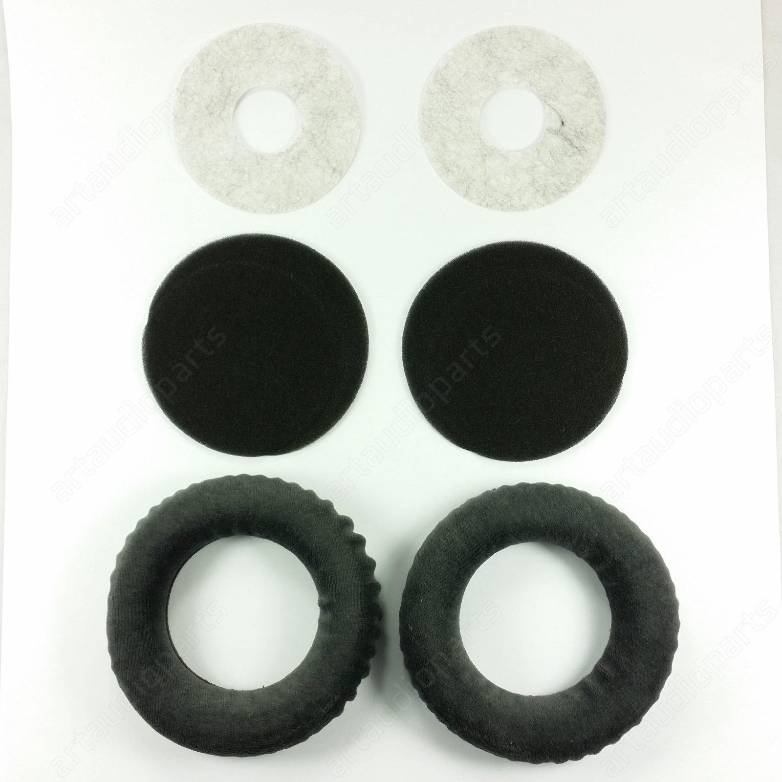 041299 Black velour Ear pads circular (1 pair) for Sennheiser HD 560 - ArtAudioParts