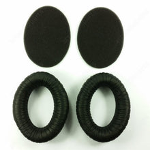 Load image into Gallery viewer, Black leatherette Earpads with foam disc (1 pair) for Sennheiser HD-535-525 - ArtAudioParts
