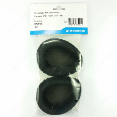 Black velour Earpads-foam disc (1 pair) for Sennheiser HD500A HD570 HD575 HD590 - ArtAudioParts