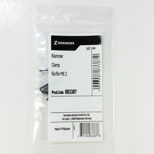 083387 Mic clip clamp with 6.2mm and 5.8mm diameter capsule for Sennheiser ME 2-US