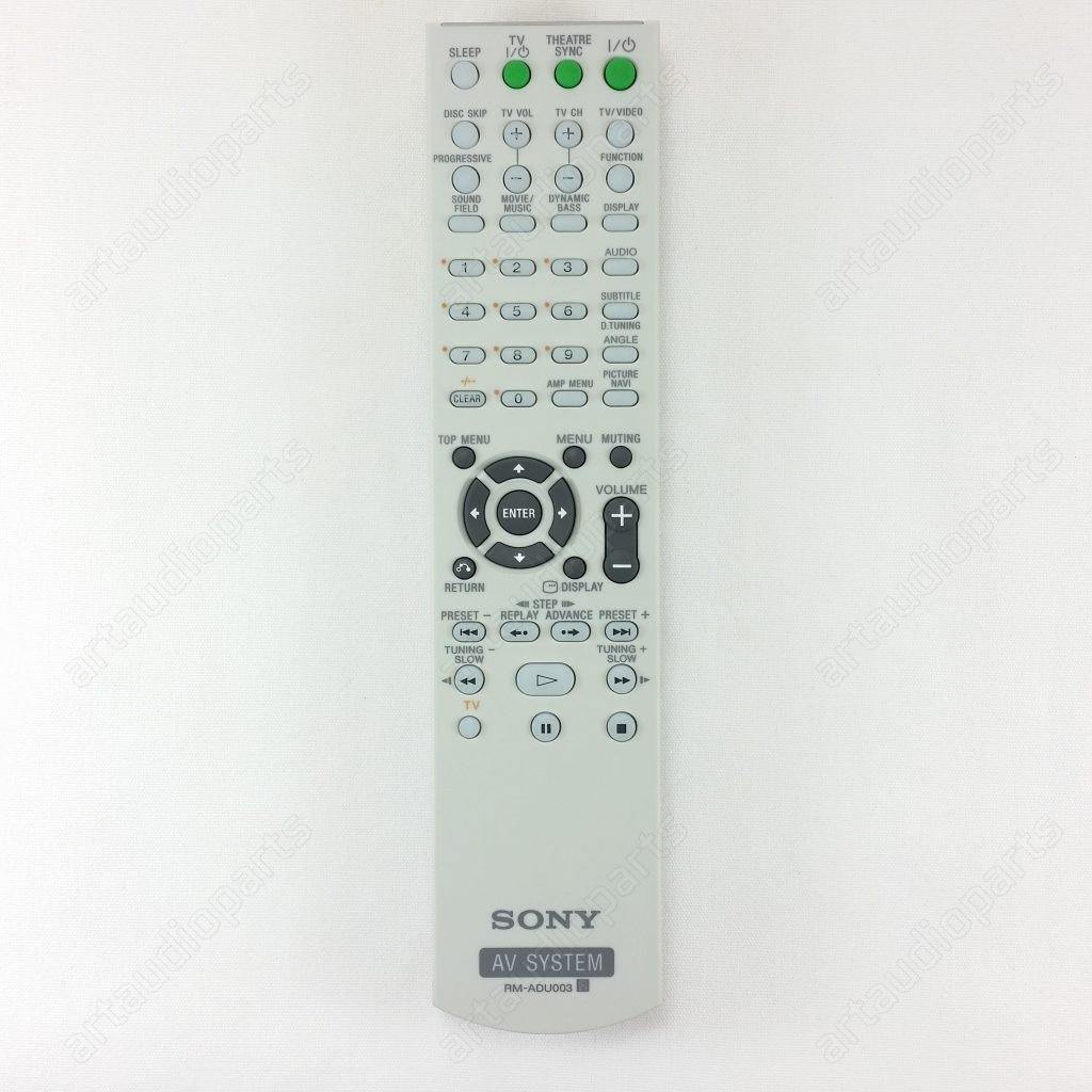 Original remote RM-ADU003 for Sony DAV-DZ120 HCD-DZ120 DAV-DZ210D HCD-DZ210D - ArtAudioParts