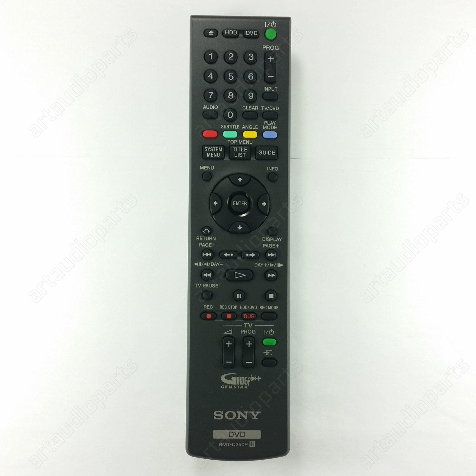 Remote Control RMT-D250P for Sony RDR-HXD795 RDR-HXD870 RDR-HXD890 RDR-HXD895 - ArtAudioParts