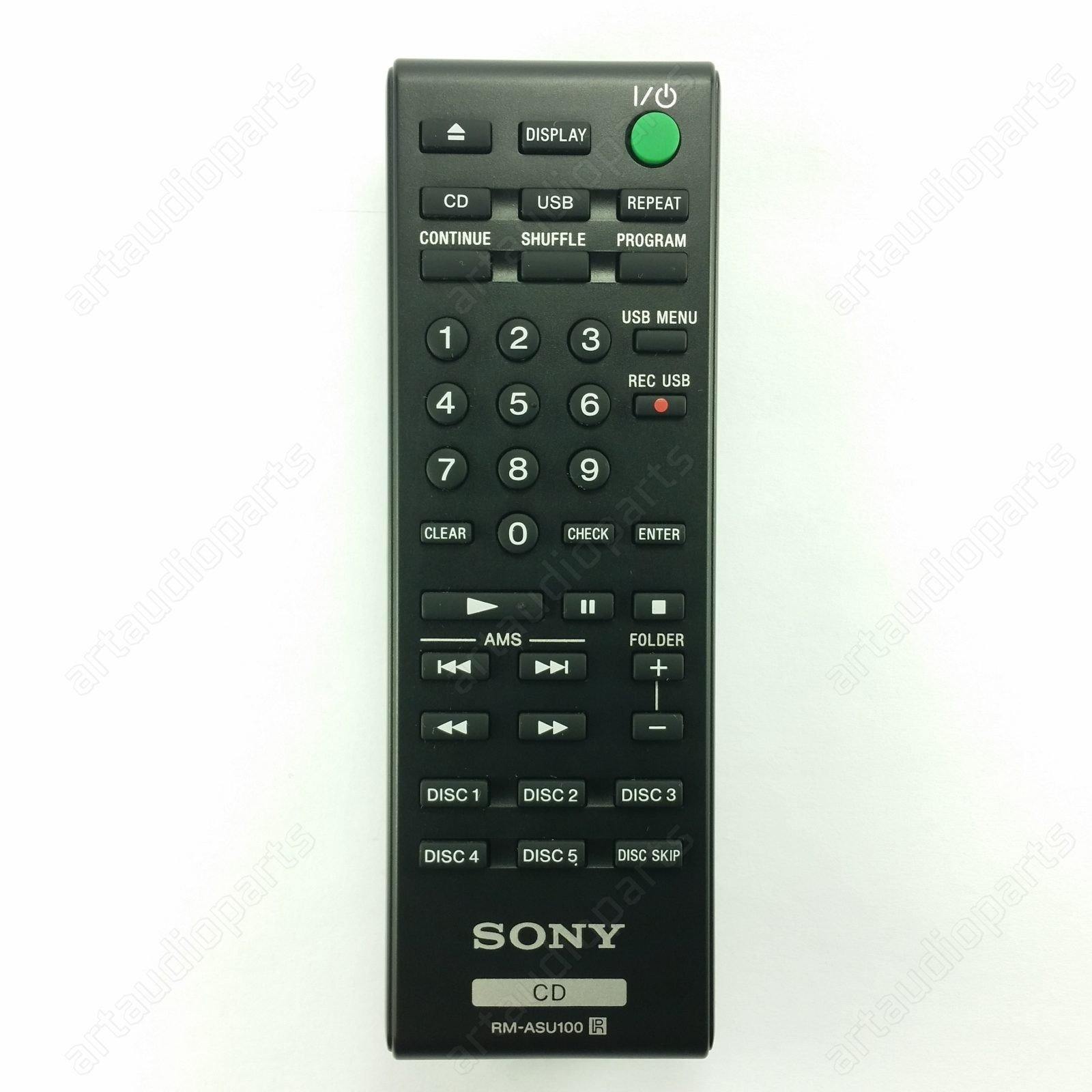 148922311 Remote Control RM-ASU100 for Sony Compact Disc Player CDP-CE500 - ArtAudioParts