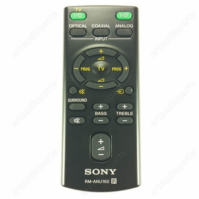 Remote Control RM-ANU160 for Sony HT-CT60 HT-CT60BT SA-CT60 SA-CT60BT SS-WCT60 - ArtAudioParts