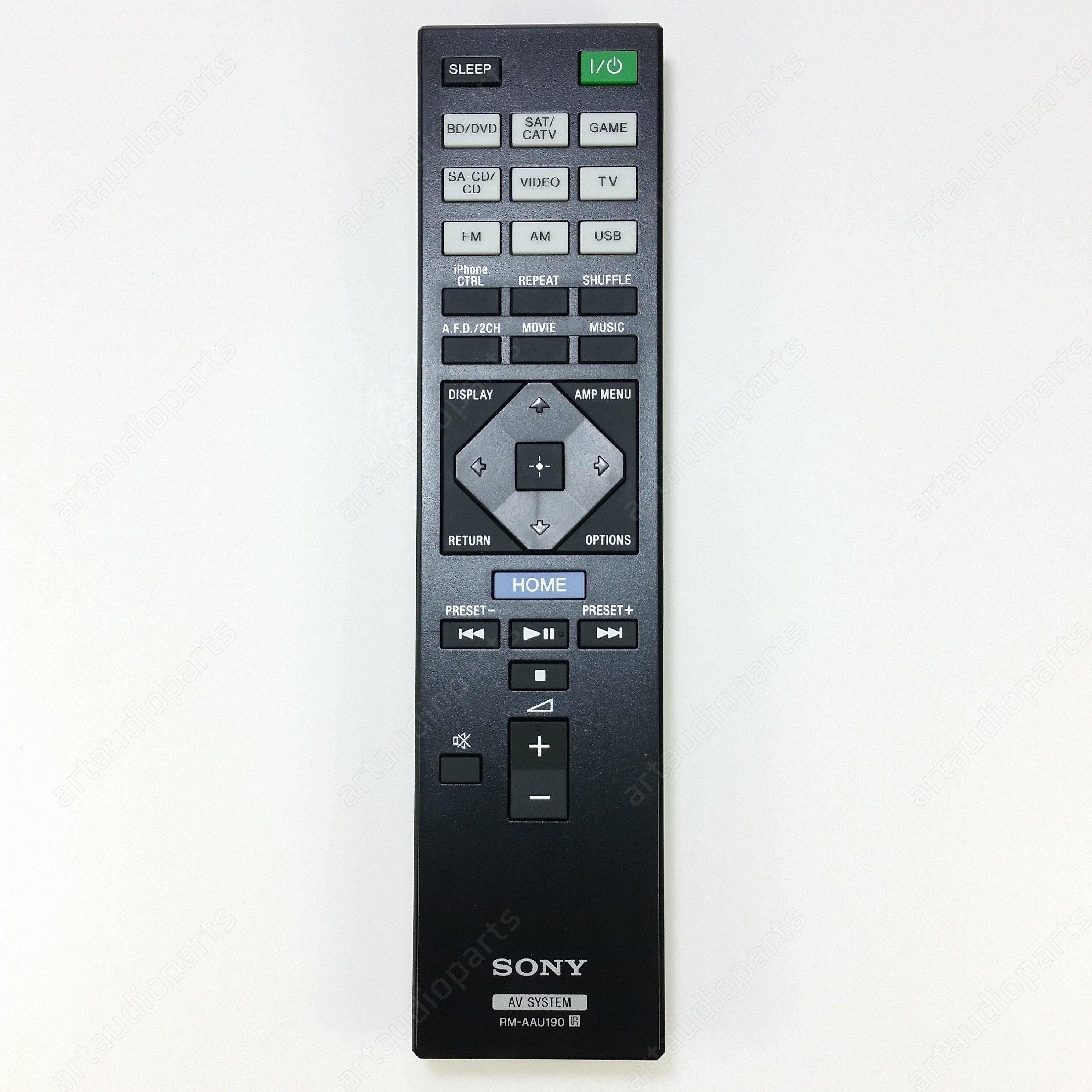 Remote Control RM-AAU190 for SONY Receiver STR-DH550 STR-DH750 - ArtAudioParts