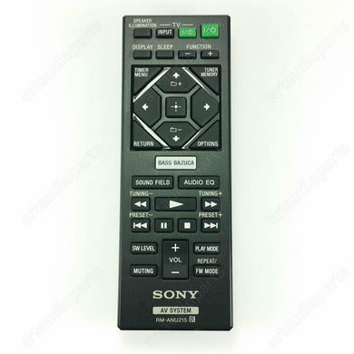 149289811 Remote Control RM-ANU215 for Sony HT-GT1 SA-WGT1 SS-GT1 - ArtAudioParts