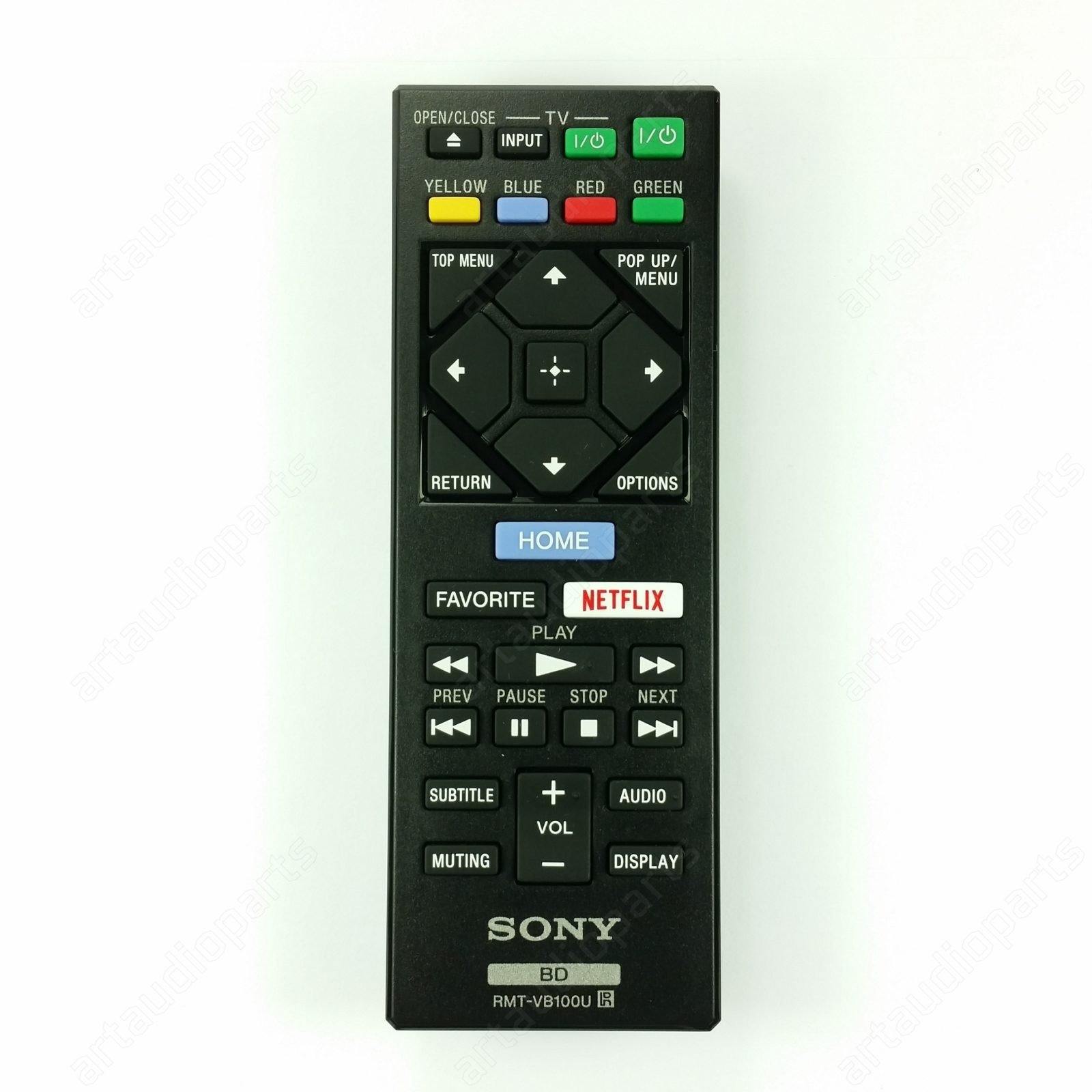 Remote Control RMT-VB100U for Sony BDP-S1500 BDP-S2500 BDP-S2900 BDP-S3500 BDP-S5500 - ArtAudioParts