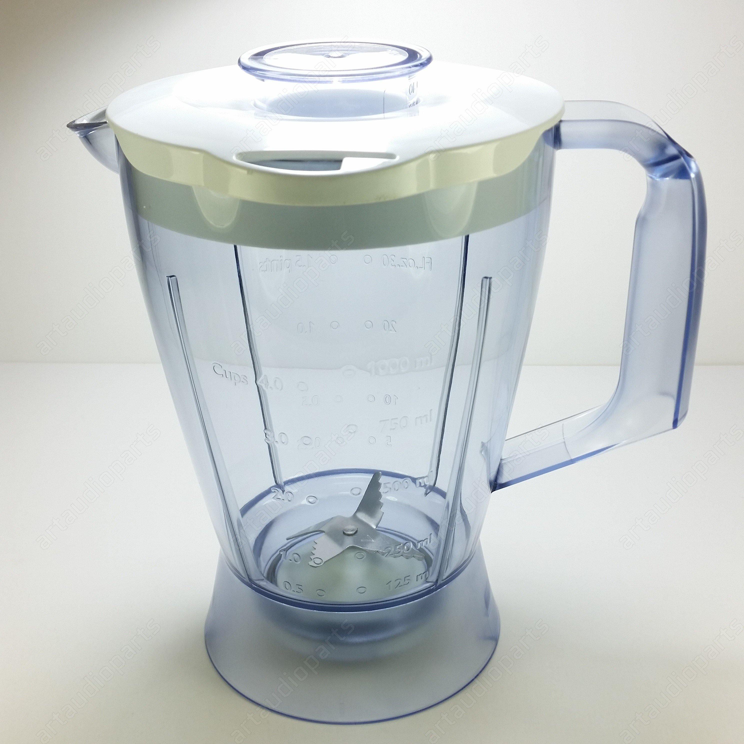 Blender Jar Jug for PHILIPS Food Processor HR7620 HR7621 HR7625 RI7620 RI7625 - ArtAudioParts