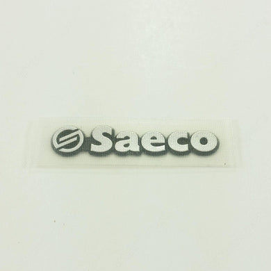 Silver Plate Logo for SAECO HD8753 HD8754 HD8758 HD8759 HD8833 HD8836 HD8837 - ArtAudioParts