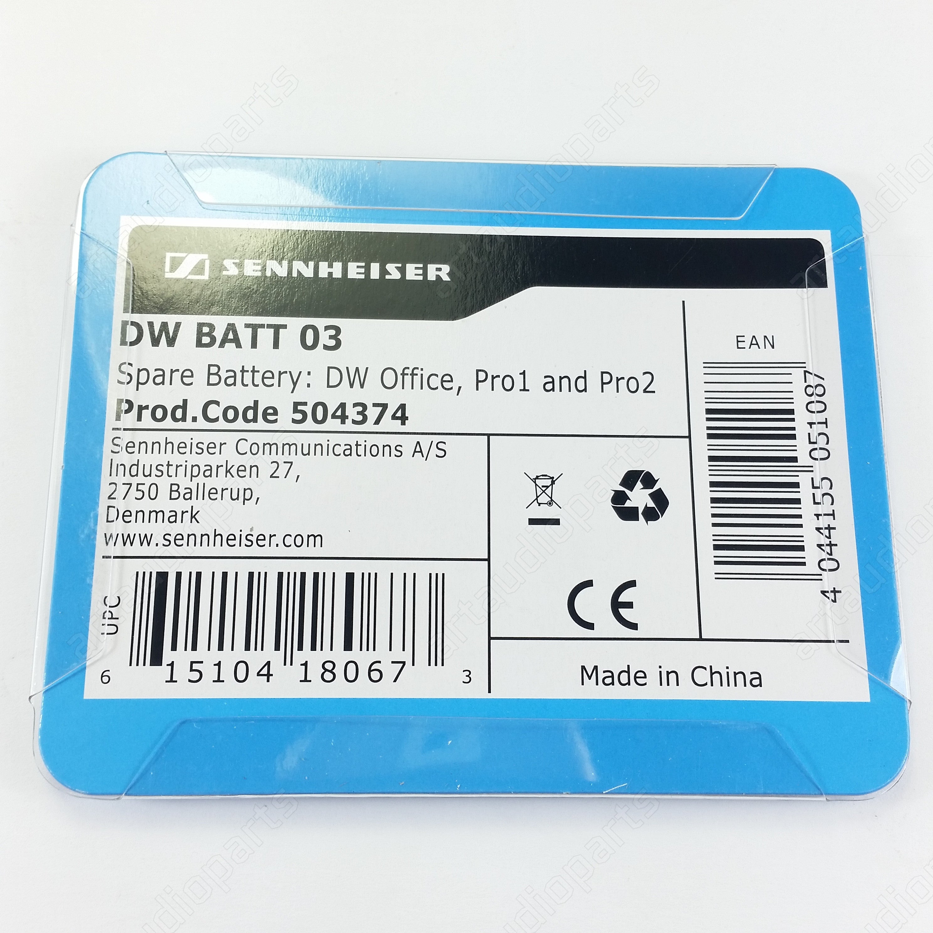 DW replacement Battery 03 for Sennheiser DW10 DW20 DW30