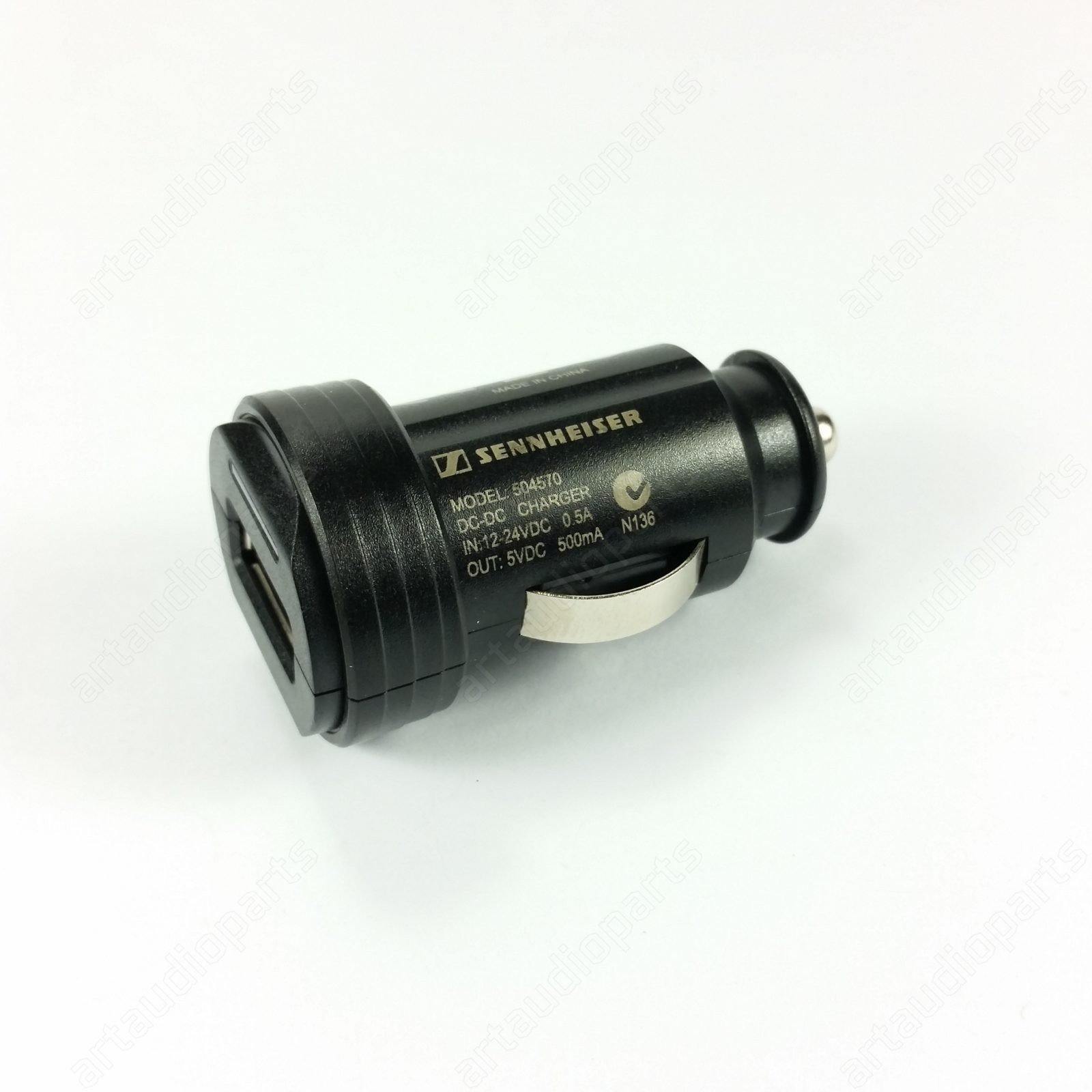 504570 Small USB Car Charger 5V/500mA for Sennheiser MM100 MM200 MM450 MM550-X - ArtAudioParts