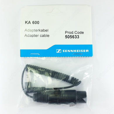 KA600 Short coiled mic cable XLR3F to 3.5 mm jack for Sennheiser MKE-600 - ArtAudioParts