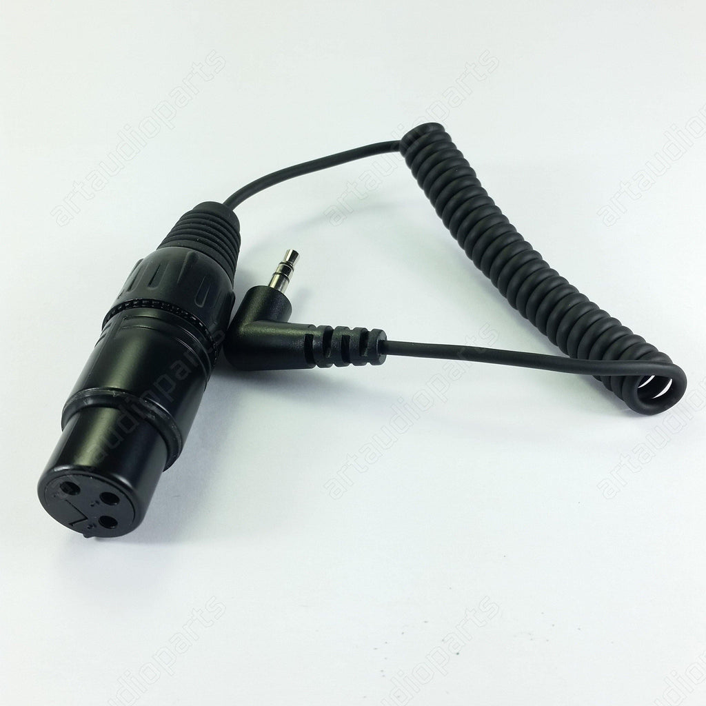 KA600 Short coiled mic cable XLR3F to 3.5 mm jack for Sennheiser MKE-600 - ArtAudioParts