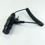 KA600 Short coiled mic cable XLR3F to 3.5 mm jack for Sennheiser MKE-600 - ArtAudioParts