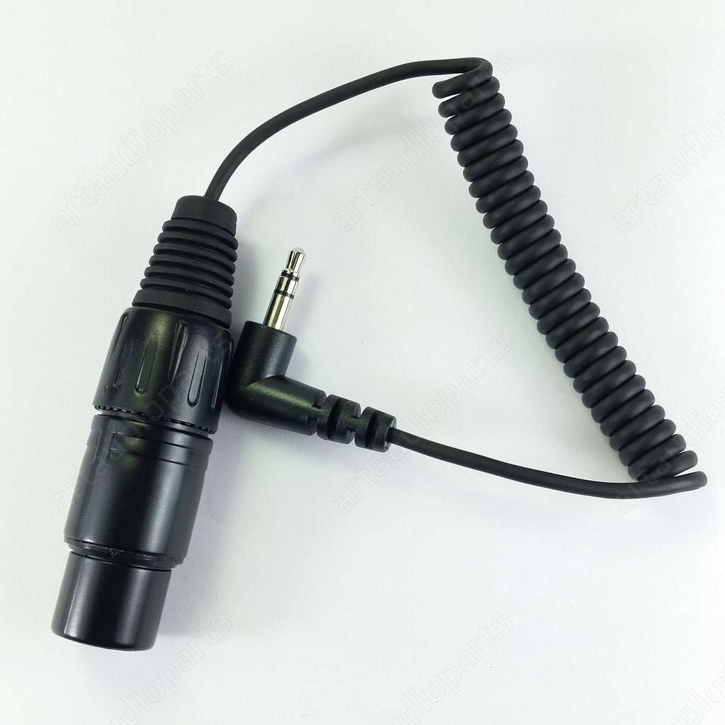 KA600 Short coiled mic cable XLR3F to 3.5 mm jack for Sennheiser MKE-600 - ArtAudioParts