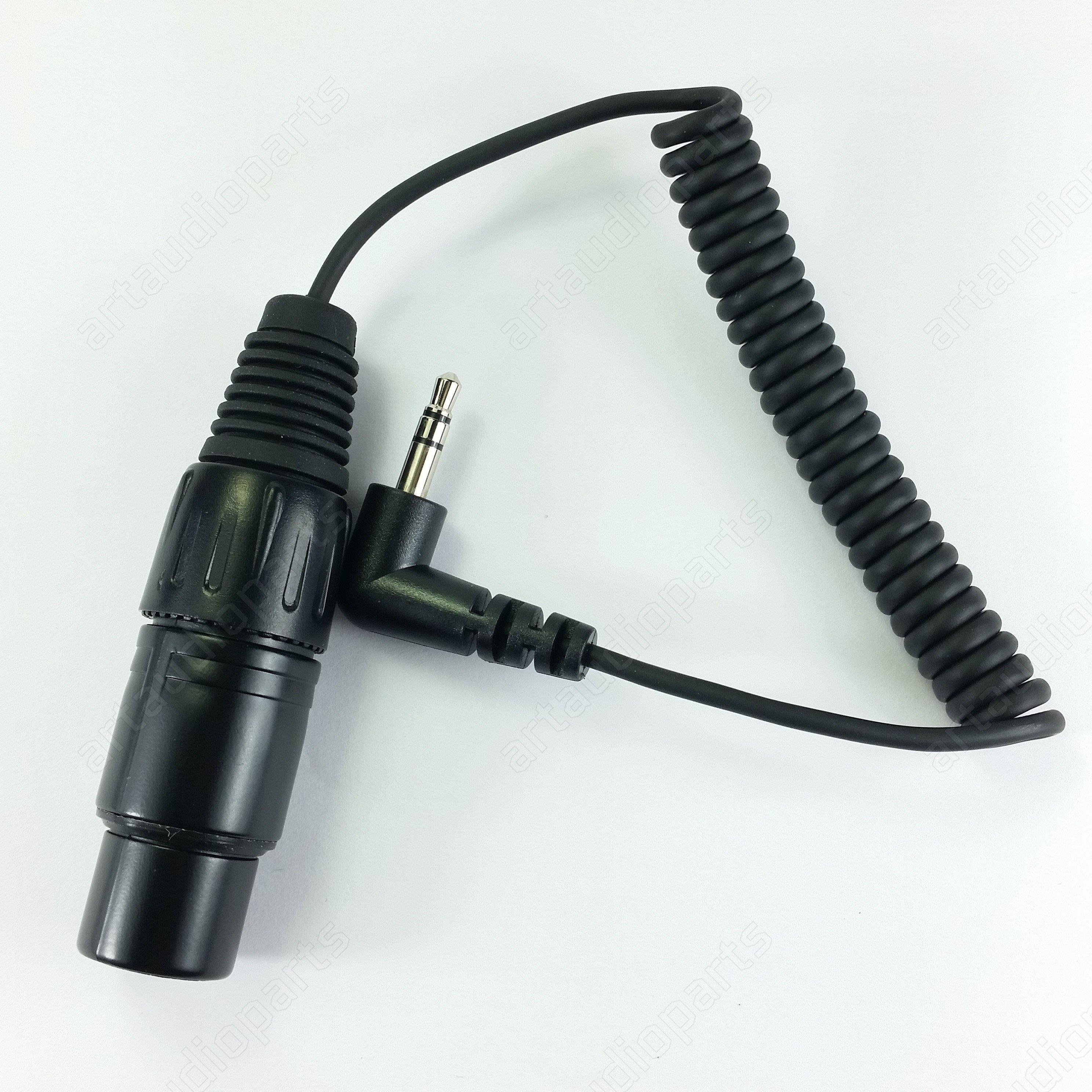 KA600 Short coiled mic cable XLR3F to 3.5 mm jack for Sennheiser MKE-600 - ArtAudioParts