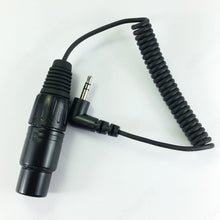 Load image into Gallery viewer, KA600 Short coiled mic cable XLR3F to 3.5 mm jack for Sennheiser MKE-600 - ArtAudioParts
