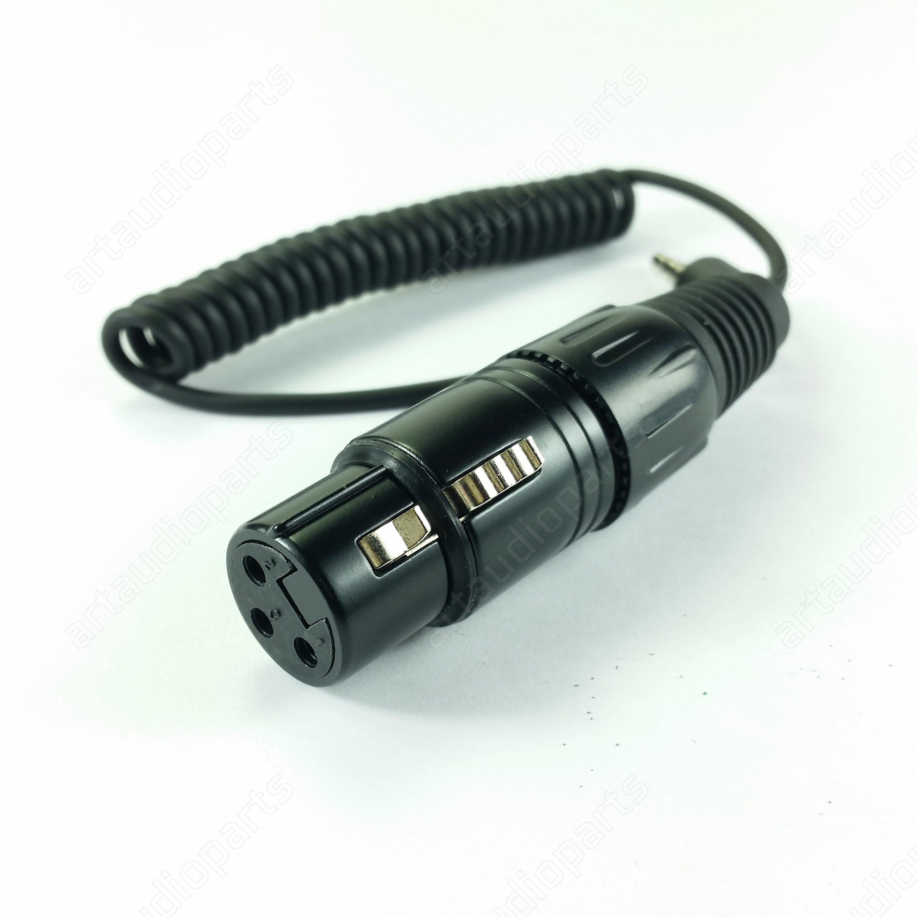 KA600 Short coiled mic cable XLR3F to 3.5 mm jack for Sennheiser MKE-600 - ArtAudioParts