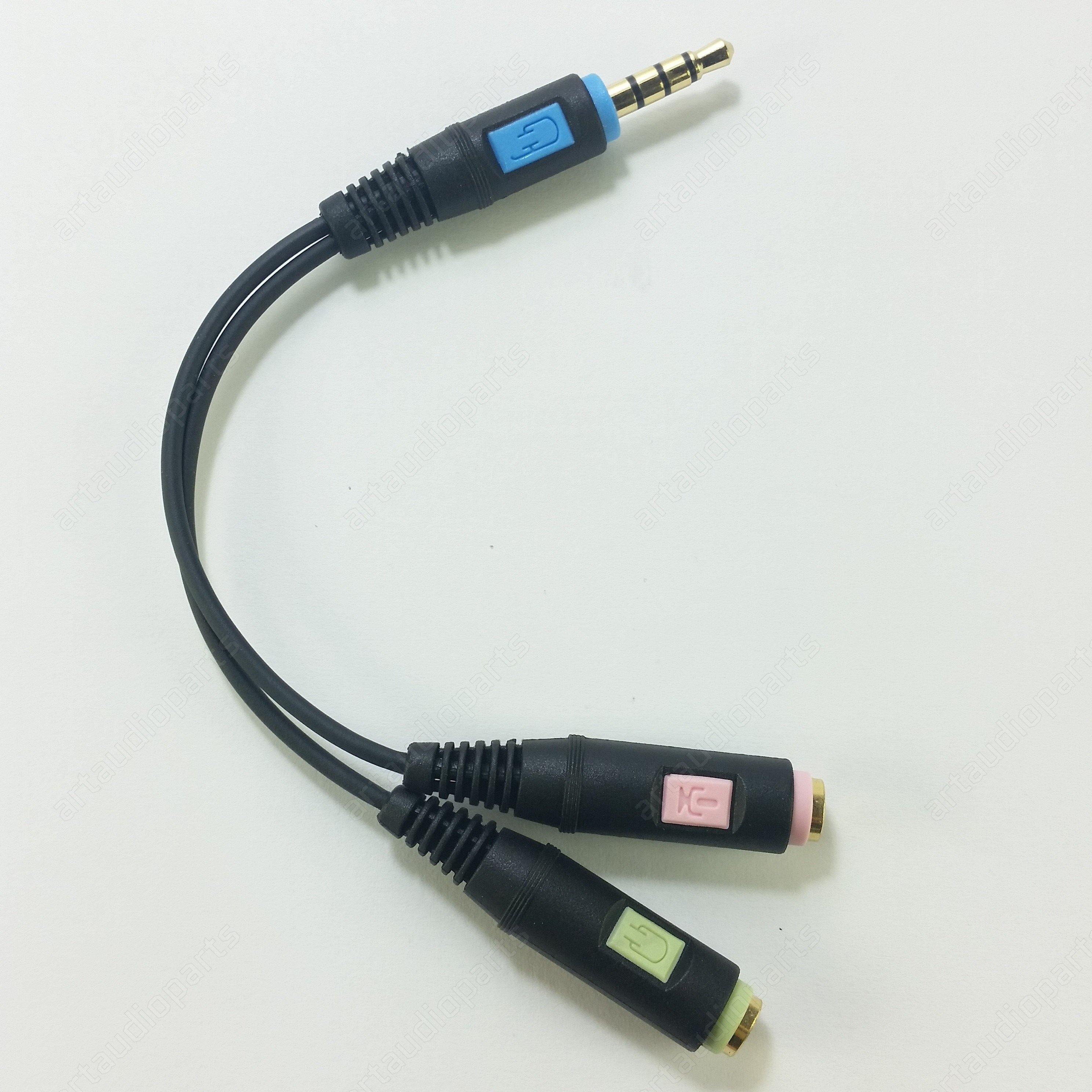 506497 PCV-07 combo audio cable headset adapter for Sennheiser - ArtAudioParts