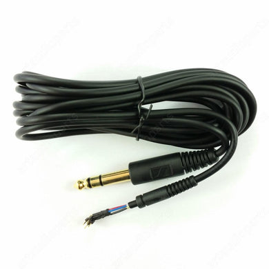 Straight cable with 6.35mm stereo jack plug (3m) for Sennheiser HD555 HD595 - ArtAudioParts