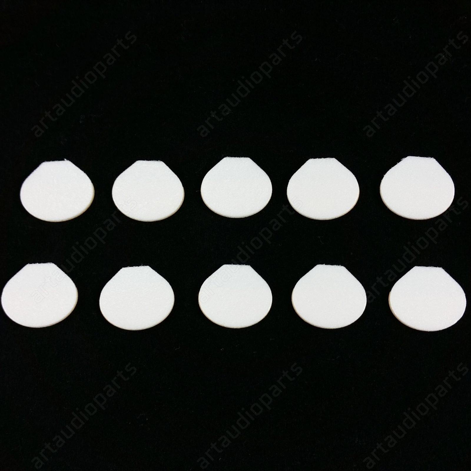 515288 Head worn mic temple Pads white (10 items) for Sennheiser HSP2 HSP4 - ArtAudioParts