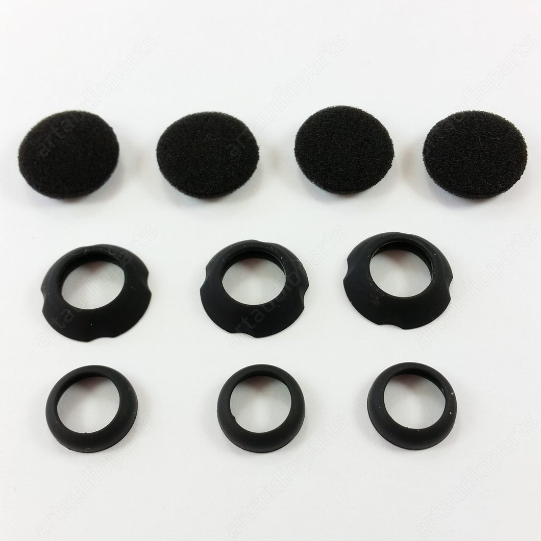 Set with 3 pairs rubber pads & 2 pairs foam pads for Sennheiser OMX50VC Street