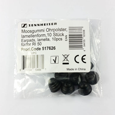 Black lamella silicone ear tips for Sennheiser RI410 RR4200-II RS4200-2 Set50-TV - ArtAudioParts