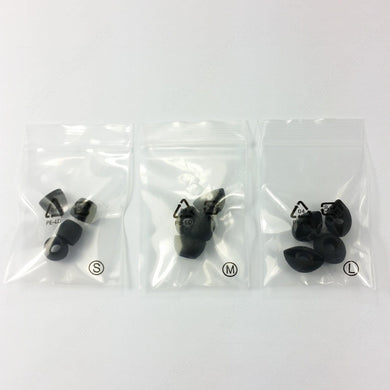 517682 Ear cushion/tip set black for Sennheiser CX175 CX200-II CX270 CX271 CX281 - ArtAudioParts