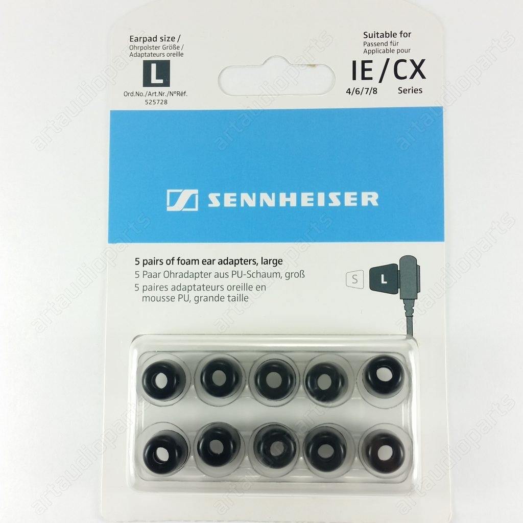 525728 Foam Earpads Large for Sennheiser ear phones IE-6 IE-7 IE-8-8i IE-60-80 - ArtAudioParts