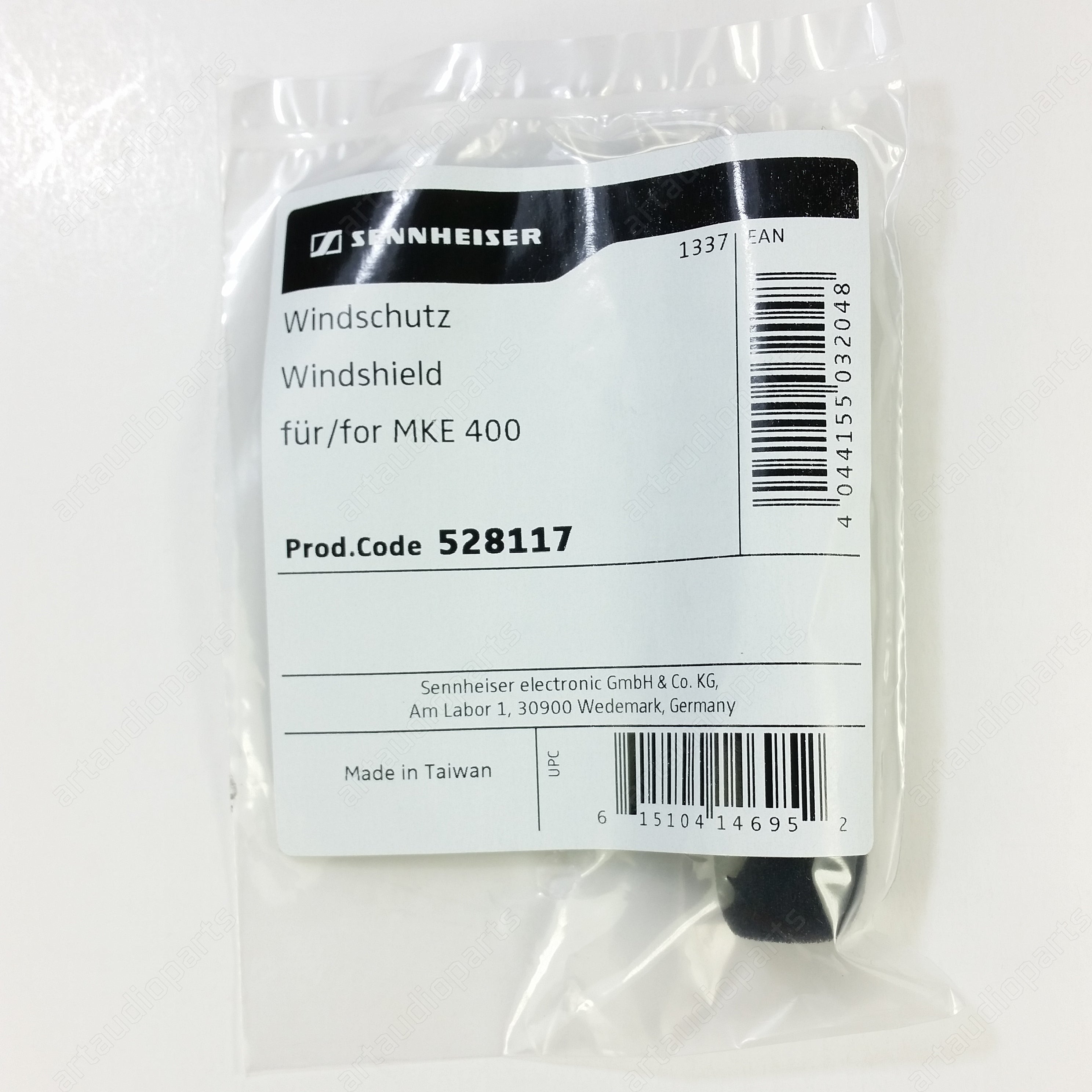 528117 Foam windshield for Sennheiser shotgun microphone MKE 400