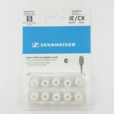 528170 Ear tips (5 pairs) small white for Sennheiser IE6 IE7 IE8 IE8i IE60 IE80 - ArtAudioParts