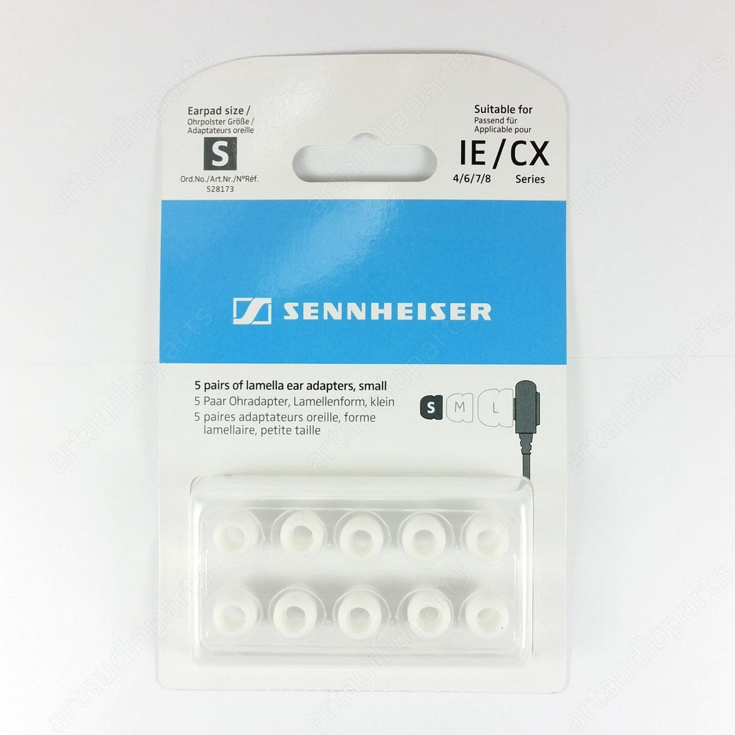 Lamella Ear tips (5 pairs) small-white for Sennheiser CX300 CX300-II CX400 CX500 White IE6 - ArtAudioParts