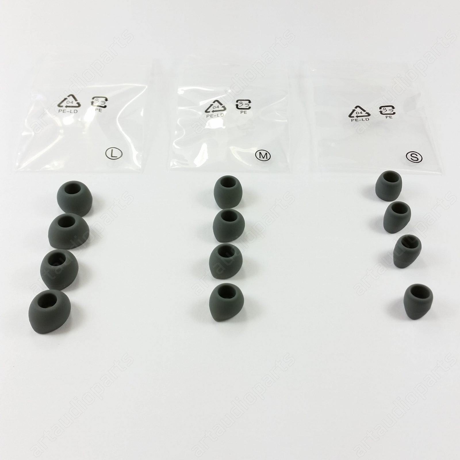 529798 Grey rubber Eartip set (4xS/4xM/4xL) for Sennheiser CX 380 Sport II - ArtAudioParts