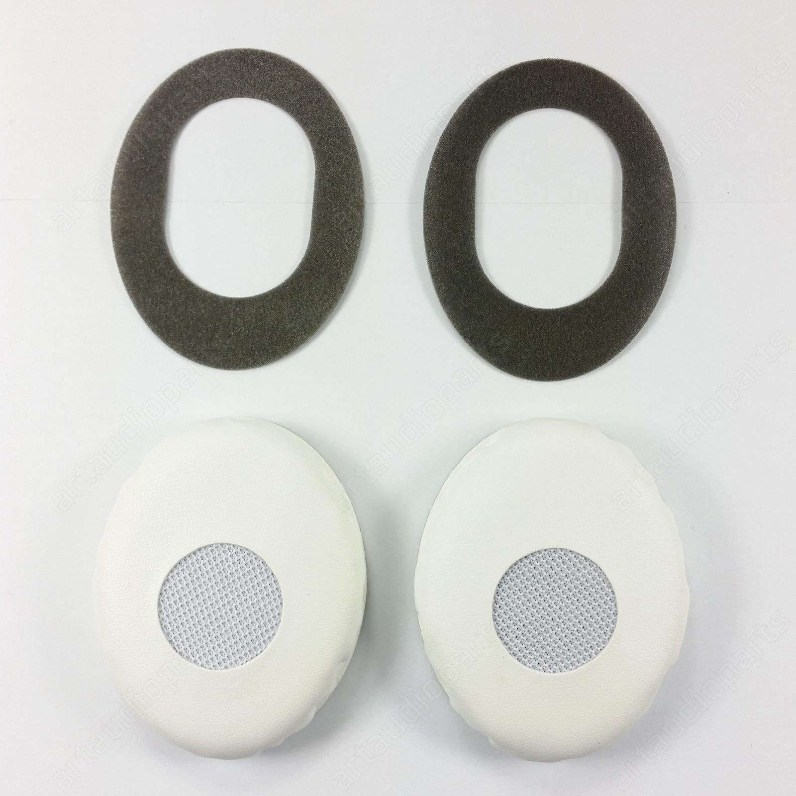 532737 Ear pads (pair) white for Sennheiser HD218 HD219 HD228 - ArtAudioParts