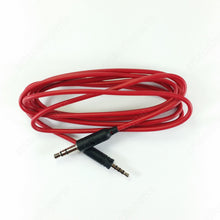 Load image into Gallery viewer, Red audio cable with 3.5mm jack plug for Sennheiser headphones Momentum On Ear - ArtAudioParts
