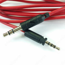 Load image into Gallery viewer, Red audio cable with 3.5mm jack plug for Sennheiser headphones Momentum On Ear

