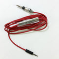 Red Audio Cable with mic & controls (3.5mm jack plug) for Sennheiser Momentum - ArtAudioParts