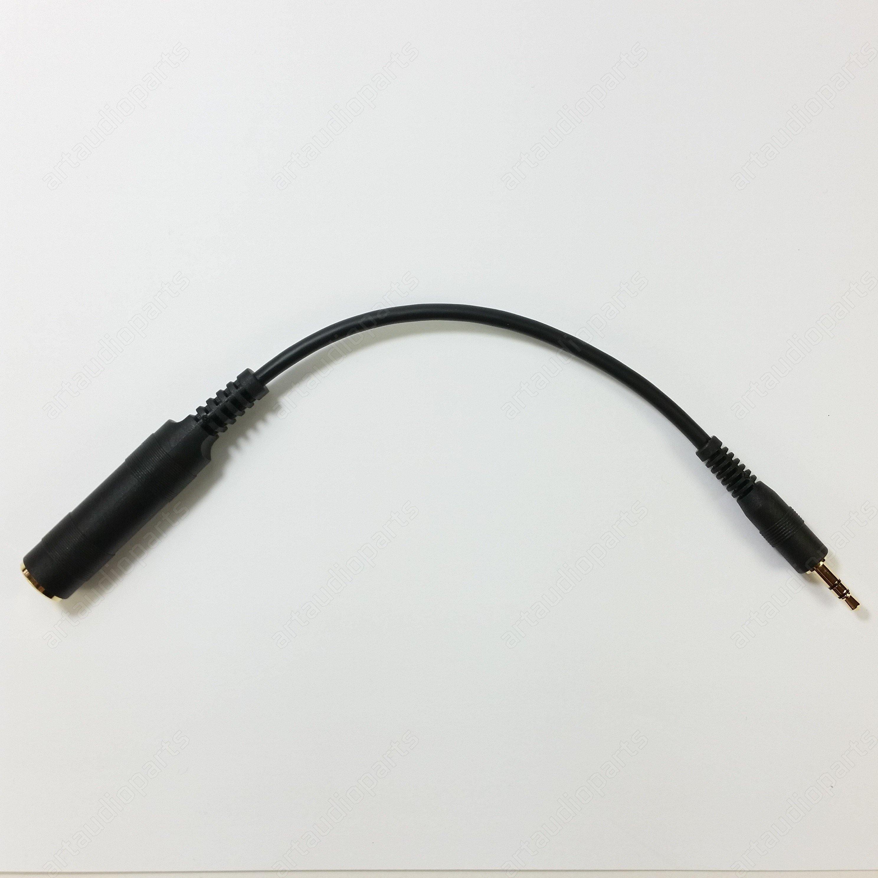 Jack adapter cable female stereo jack 6.35mm to male 3.5mm for Sennheiser HD-650 HD-660-S - ArtAudioParts