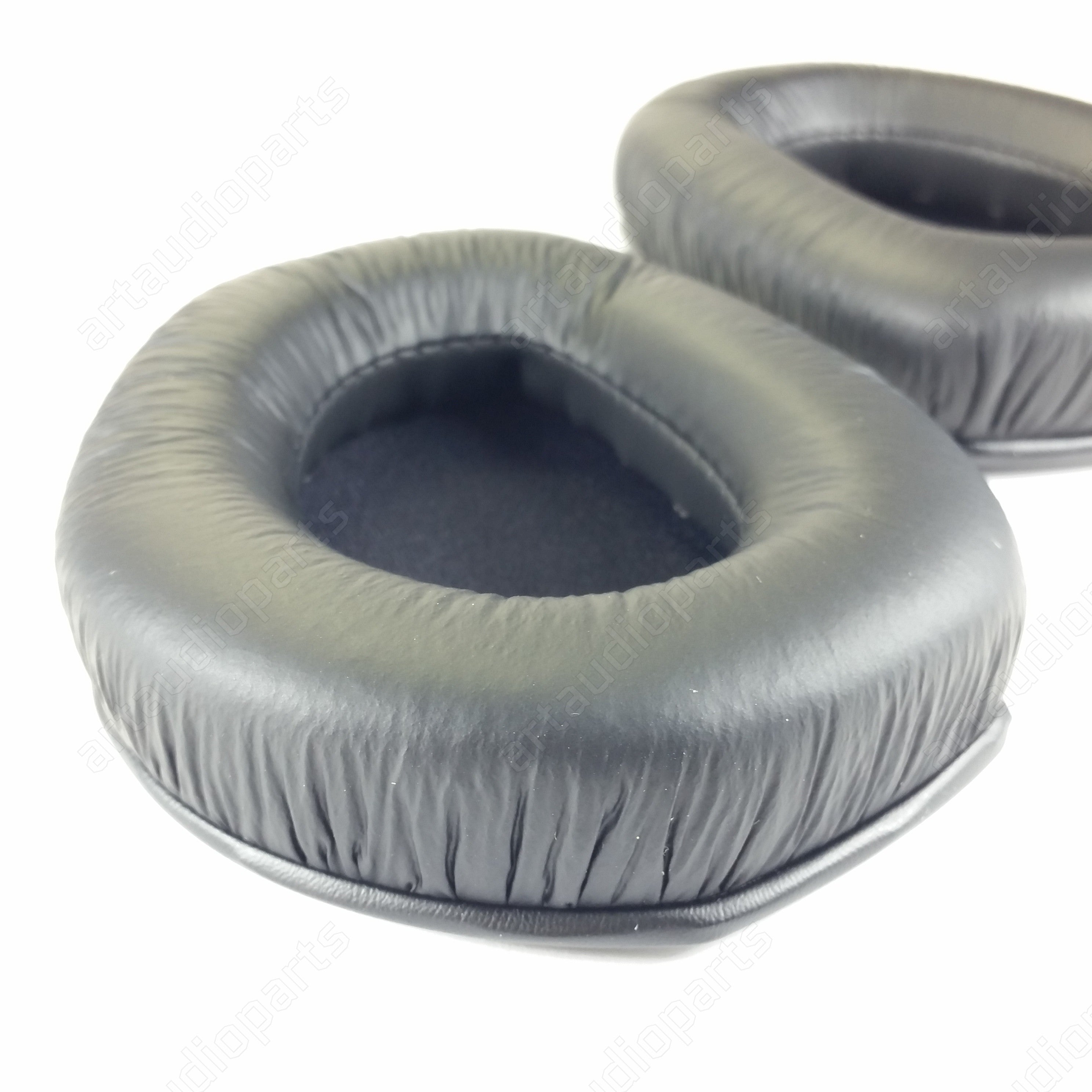 Schwarze Kunstleder-Ohrpolster mit Schaumstoffscheibe für Sennheiser HDR165 HDR175 RS165 RS175