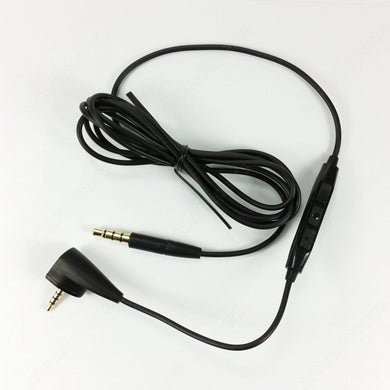 Audio cable with 3-button iPhone remote straight plug-1.4m for Sennheiser HD461i HD471i - ArtAudioParts
