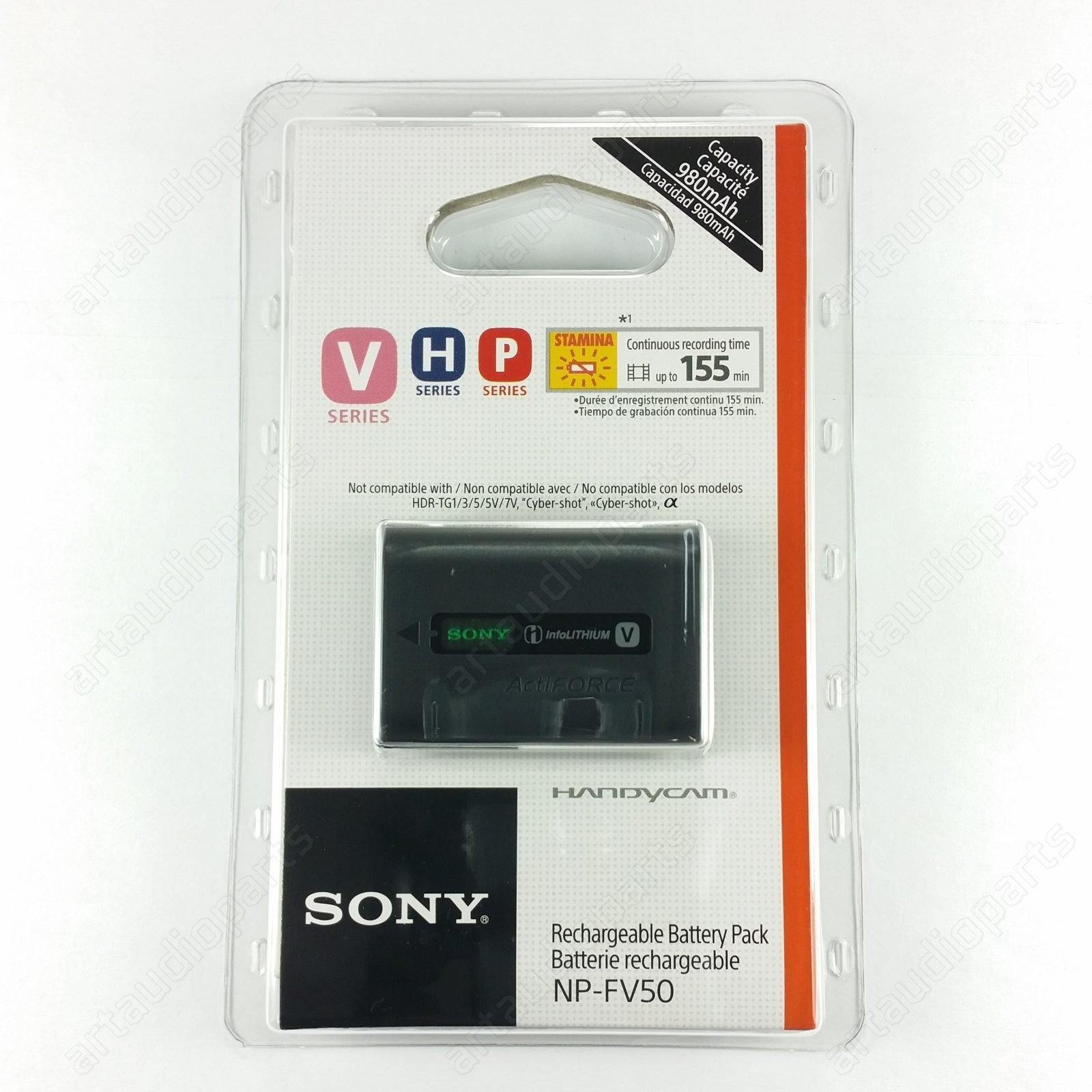 Battery Pack FV50 for Sony HDR-CX210 HDR-CX210E HDR-CX220E HDR-CX280E HDR-CX290E - ArtAudioParts