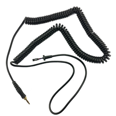 Main Cable 1.2m long coiled 3.5mm straight jack for Sennheiser HD280Pro HD280-13 - ArtAudioParts